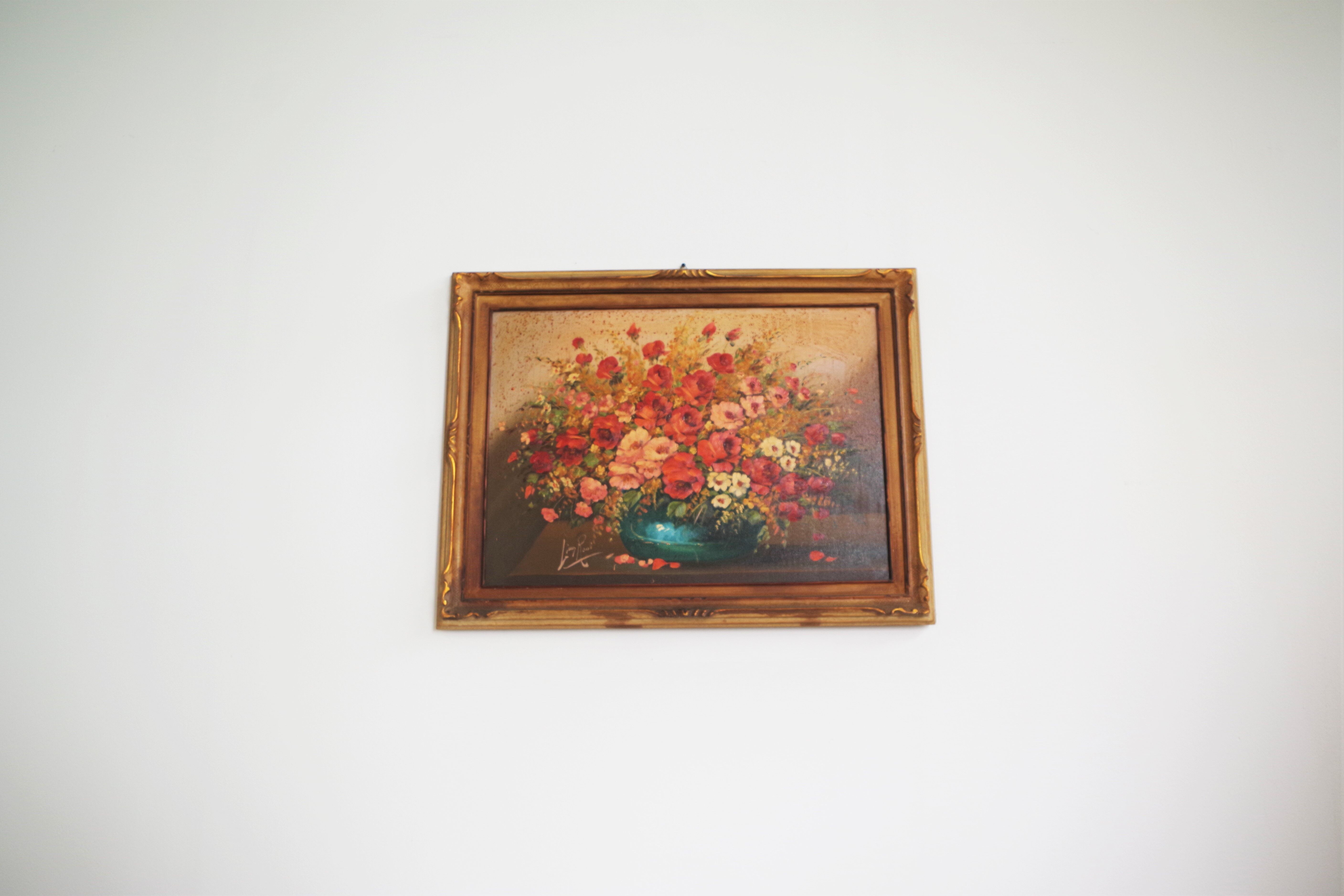 Floral arrangement painted by Lina Rossi, 1930s