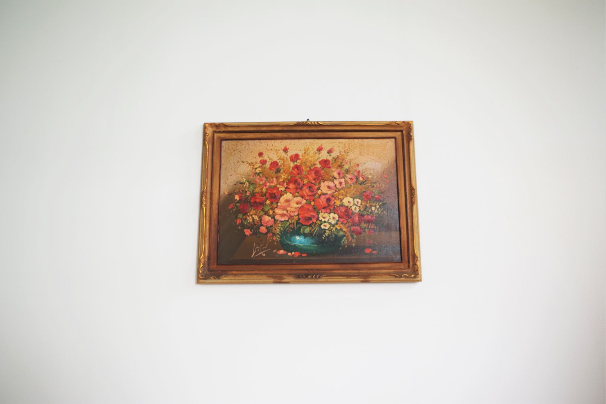 Floral arrangement painted by Lina Rossi, 1930s