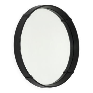 Miroir vintage rond avec Skai