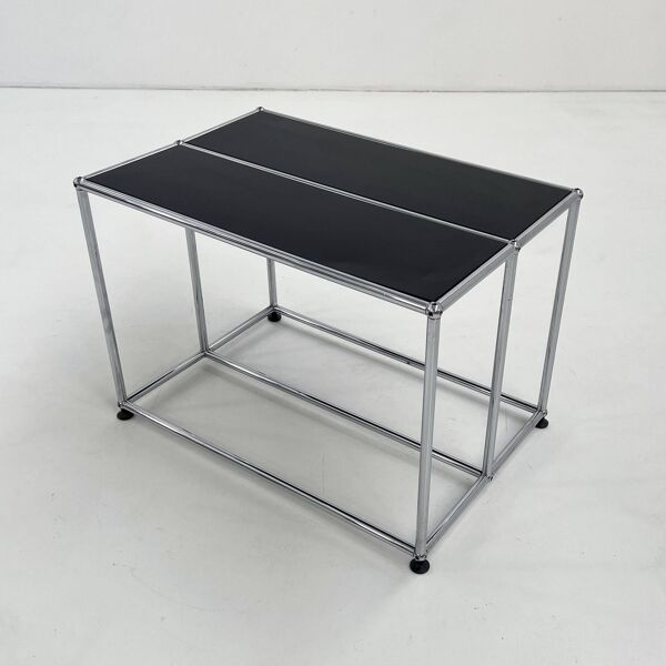 Console noire de Fritz Haller & Paul Schärer pour USM Haller, 1980