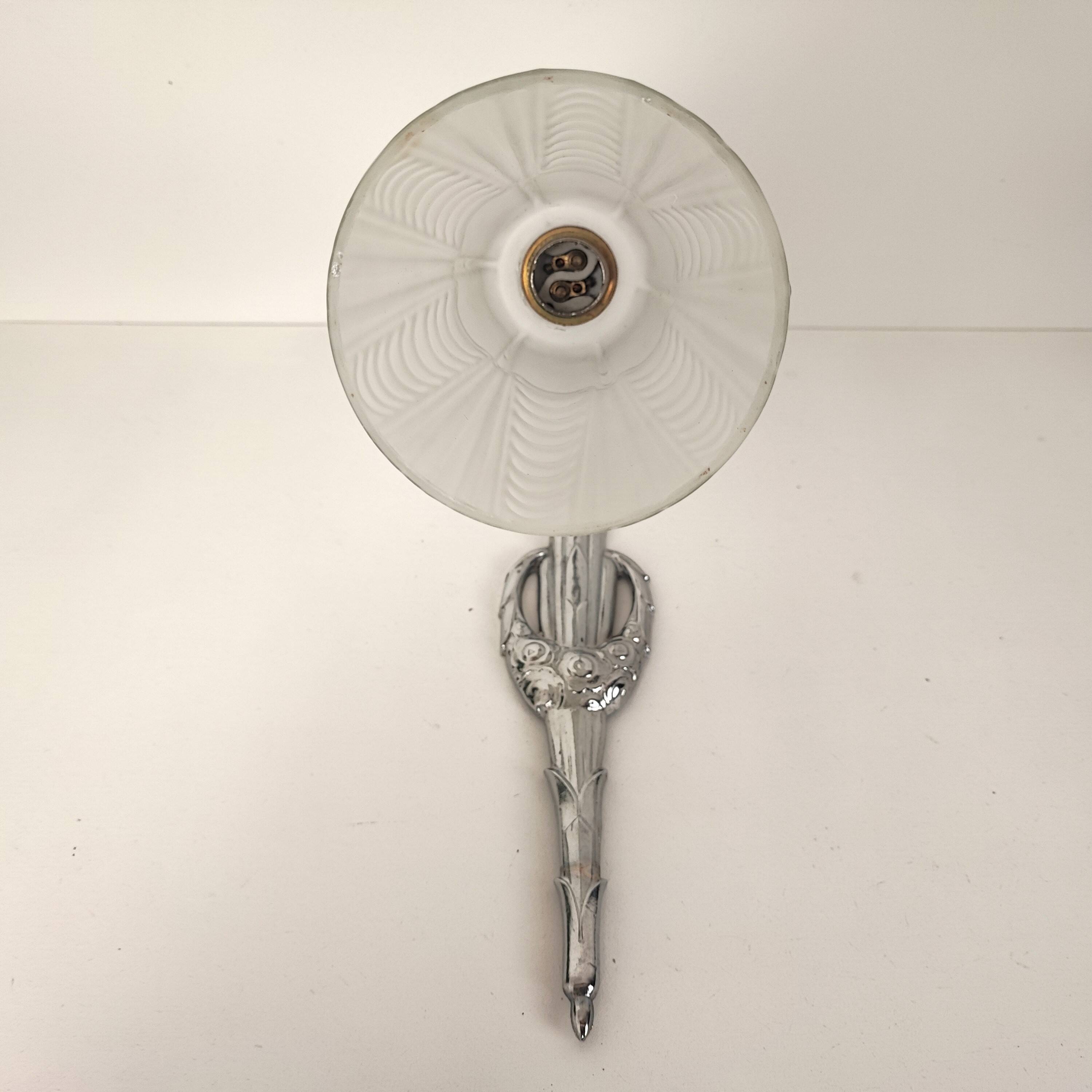 Pair of Art Deco wall lights