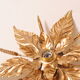 Ceiling lamp flower golden leaves