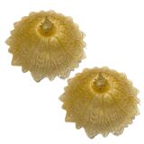 Plafonniers en verre de Murano, ensemble de 2