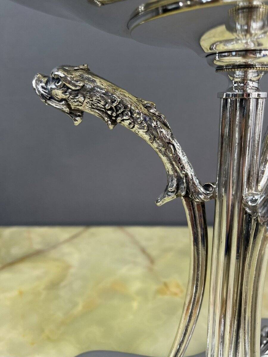 Baccarat crystal and silver-plated metal cup, 19th century