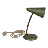 Mid-Century Green Metal Desk Lamp, 1950s
