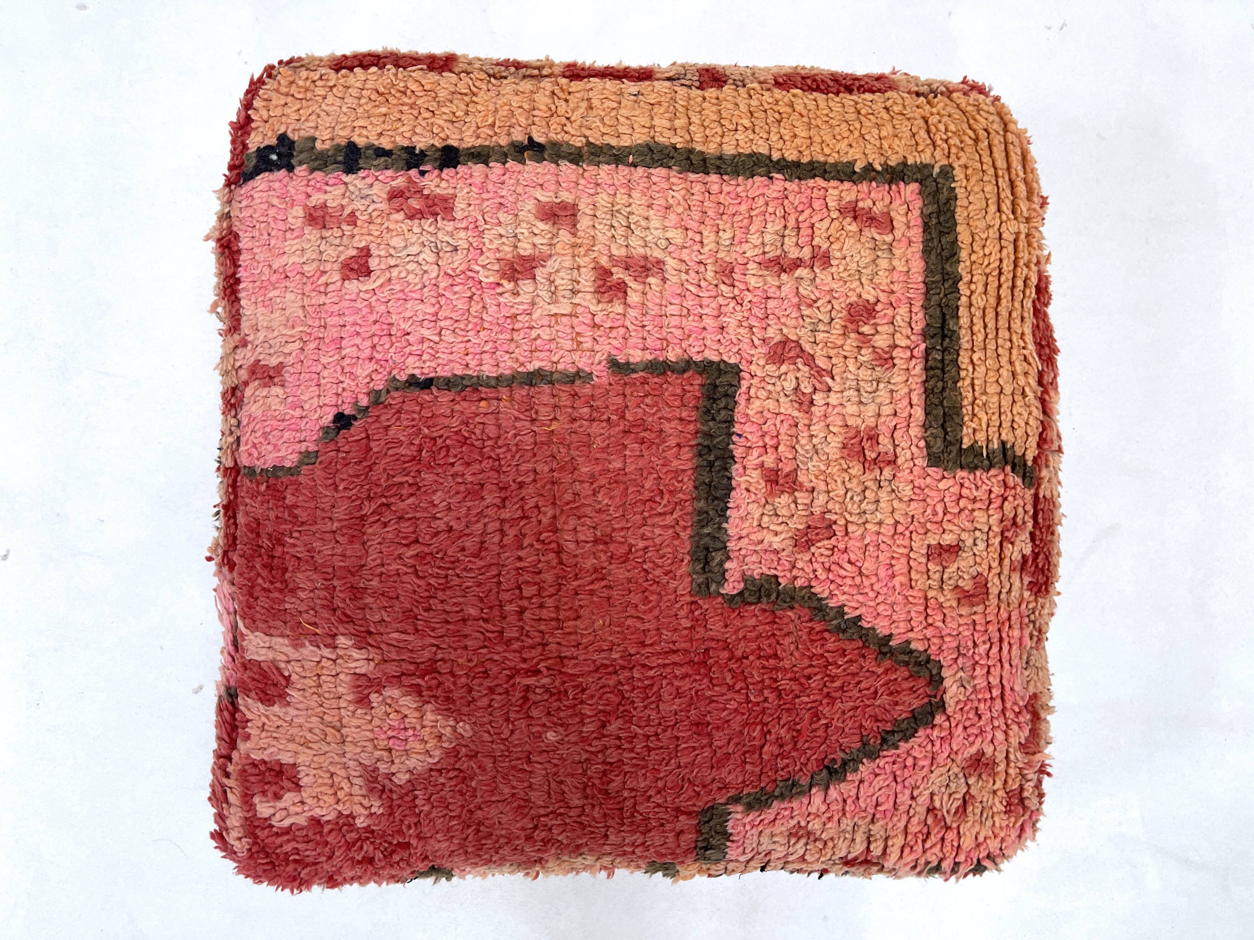 Moroccan kilim pouf