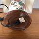 Bedside lamp vintage ceramic foot floral decoration