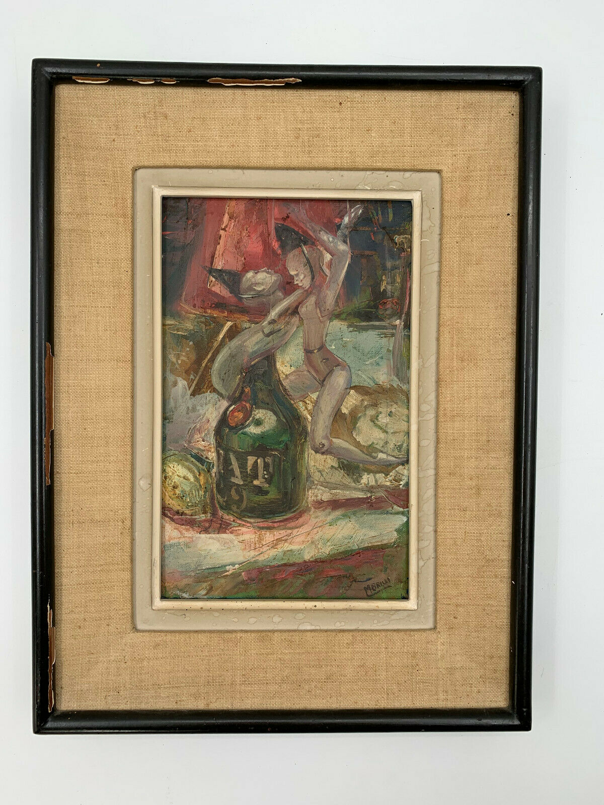 OIL ON CANVAS STILL LIFE BY MARIUS ZABINSKI 20TH
