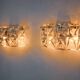 Pair of Kinkeldey sconces, cut crystals, Germany, 1970