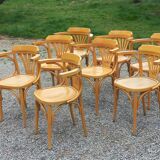 Set of 8 bistro chairs from the 50s/60