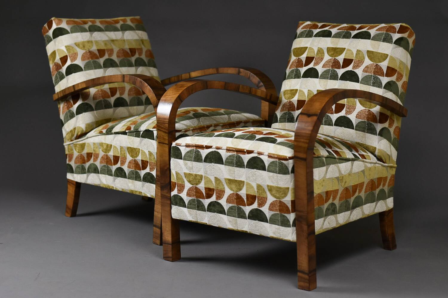 Pair of Art Deco armchairs, 1930s–1940s