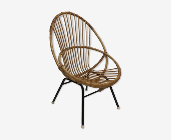 1960s rattan chair