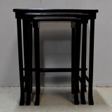 Chinese pull out tables in lase black