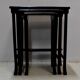 Chinese pull out tables in lase black
