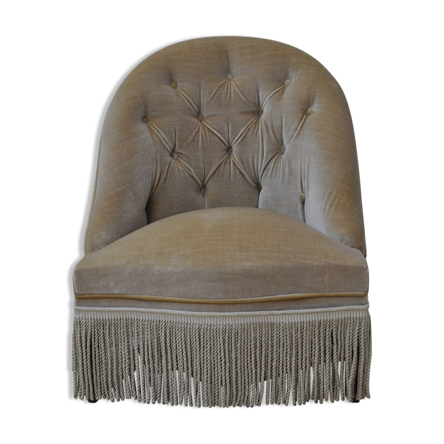 Velvet armchair