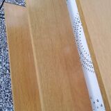 String shelf from the 60s in oak and metal