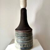 Sgrafitto table lamp by Jette Hellerøe, 1960s