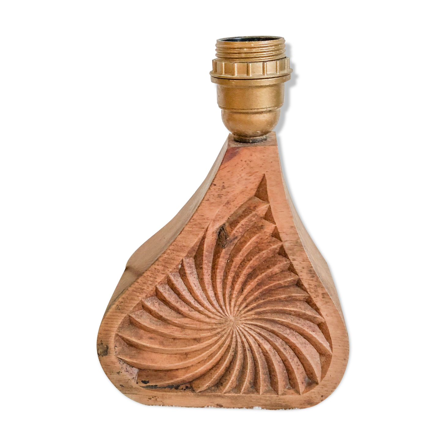 Lampe artisanale en bois