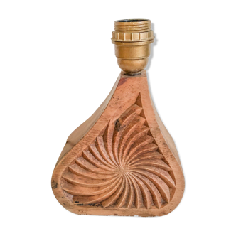 Wooden handcrafted lamp