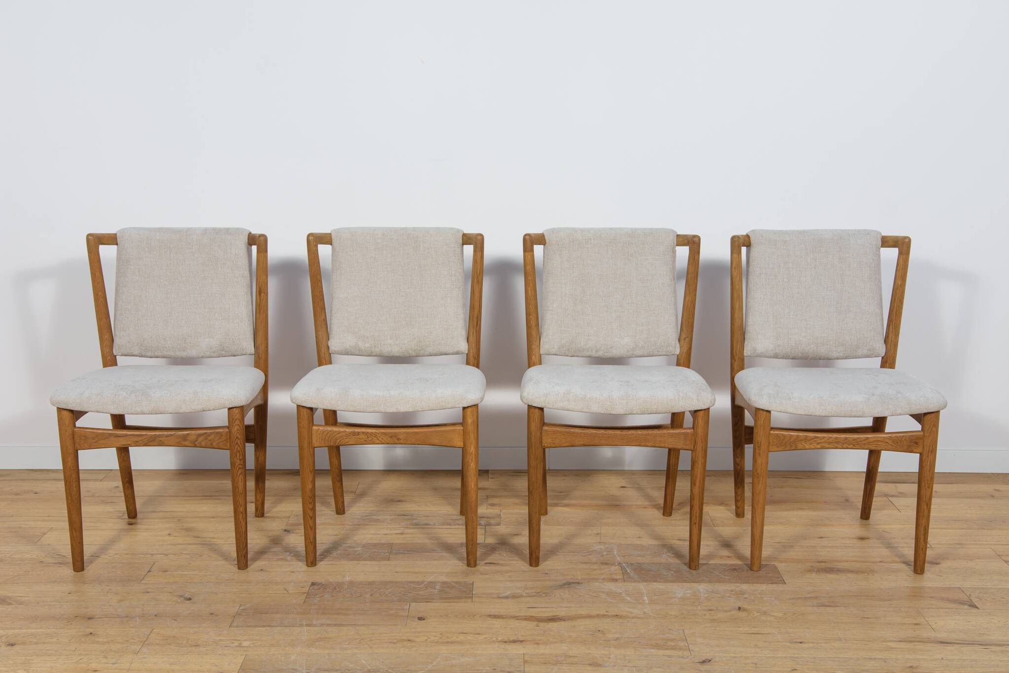 Mid Century Oak Model 171 Dining Chairs from Slagelse Møbelværk, Denmark.