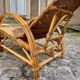 Chaise longue en rotin et osier