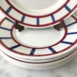 Set of 6 dessert plates Béarn Basque Country