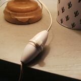 Bedside lamp in alabaster