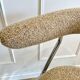 Vintage chair design from the 70s – chrome & boucle – modernist style