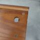 Wooden swing desk and porcelain dolls