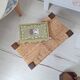 Marche pied / Tabouret en bois et paille