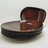 Salins Bahama 6 dessert plates & dish