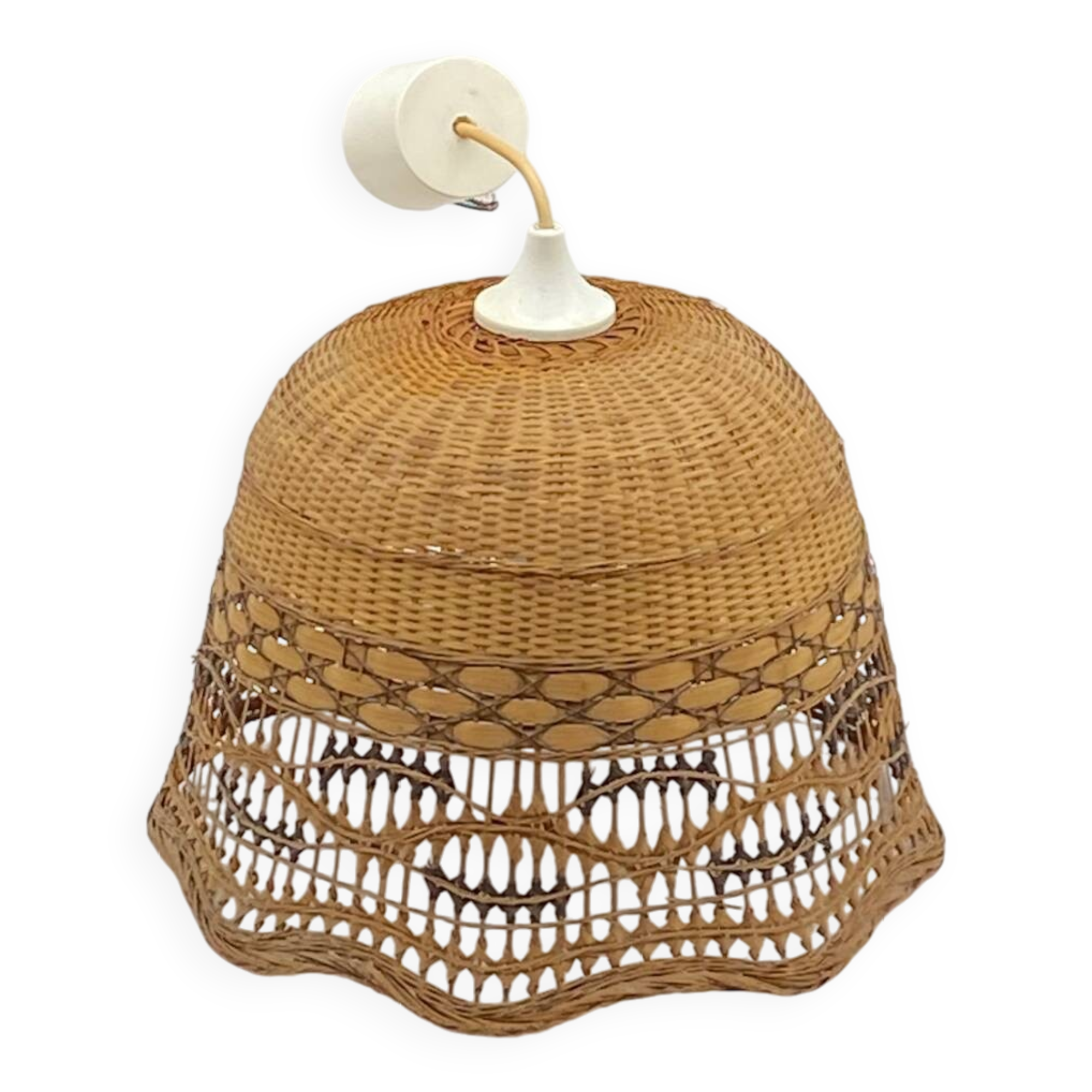 Pendant lamp / rattan / wicker / cane / vintage natural fibers