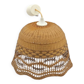 Pendant lamp / rattan / wicker / cane / vintage natural fibers