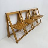 Ensemble de 4 chaises pliantes Aldo Jacober pour Alberto Bazzani, années 1960