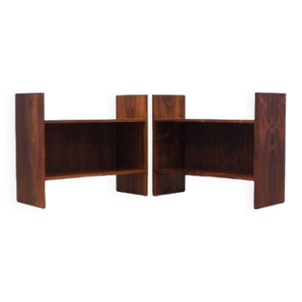 Set of two rosewood bookcases, Danish design, 1970s, production: Denmark