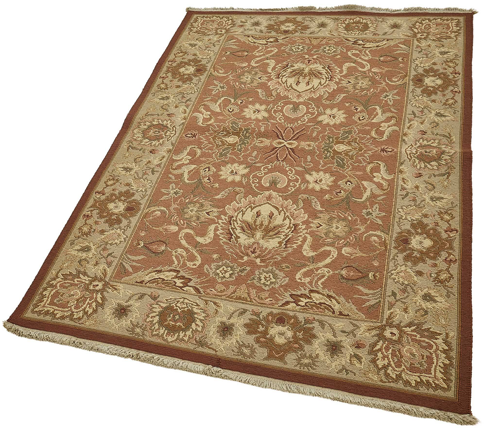 Turkish Handknotted Wool Oushak Rug 108 cm x 170 cm