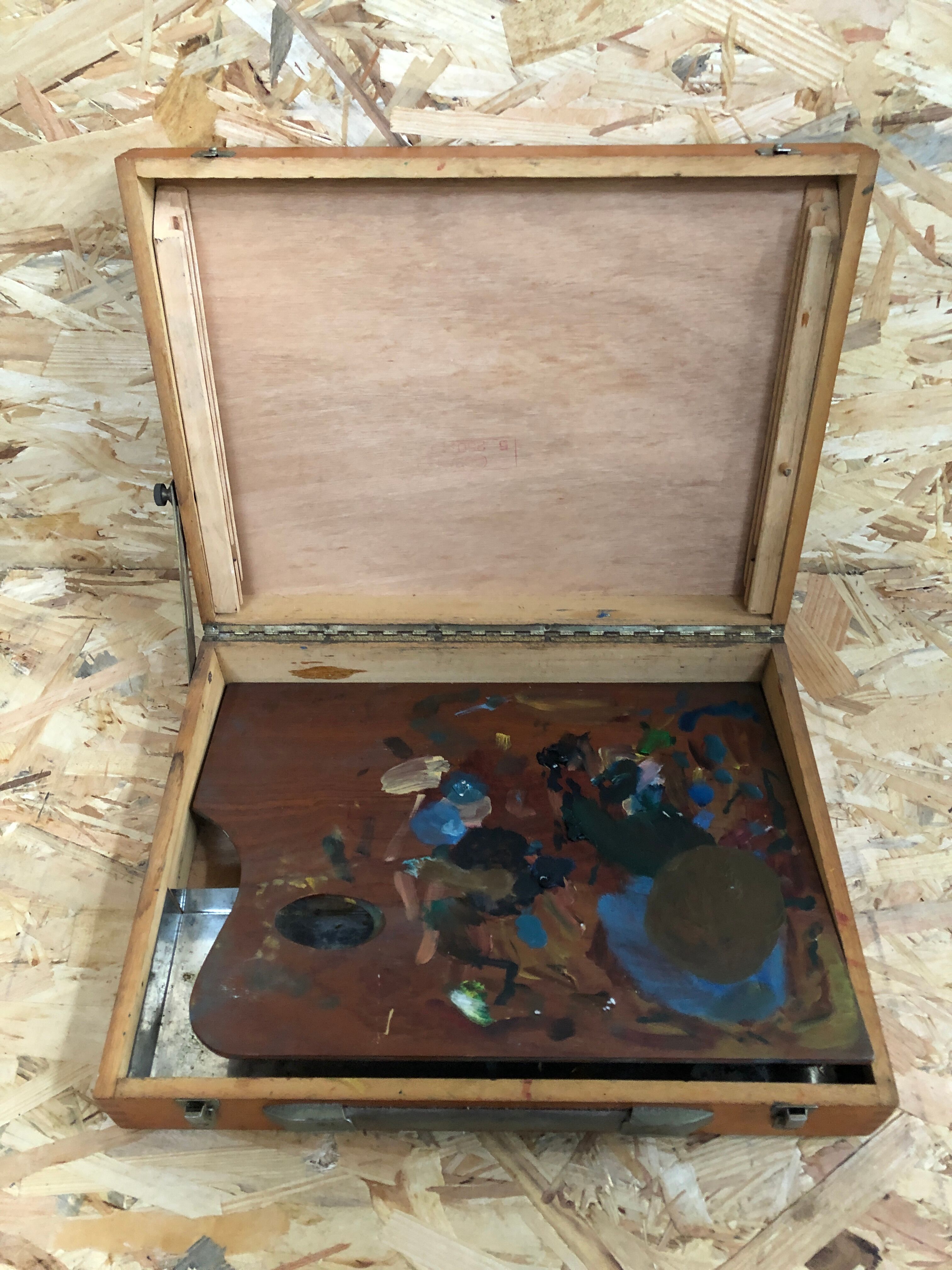 Old wood painter's case