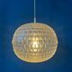 Mid-century crystal ball pendant in acrylic glass