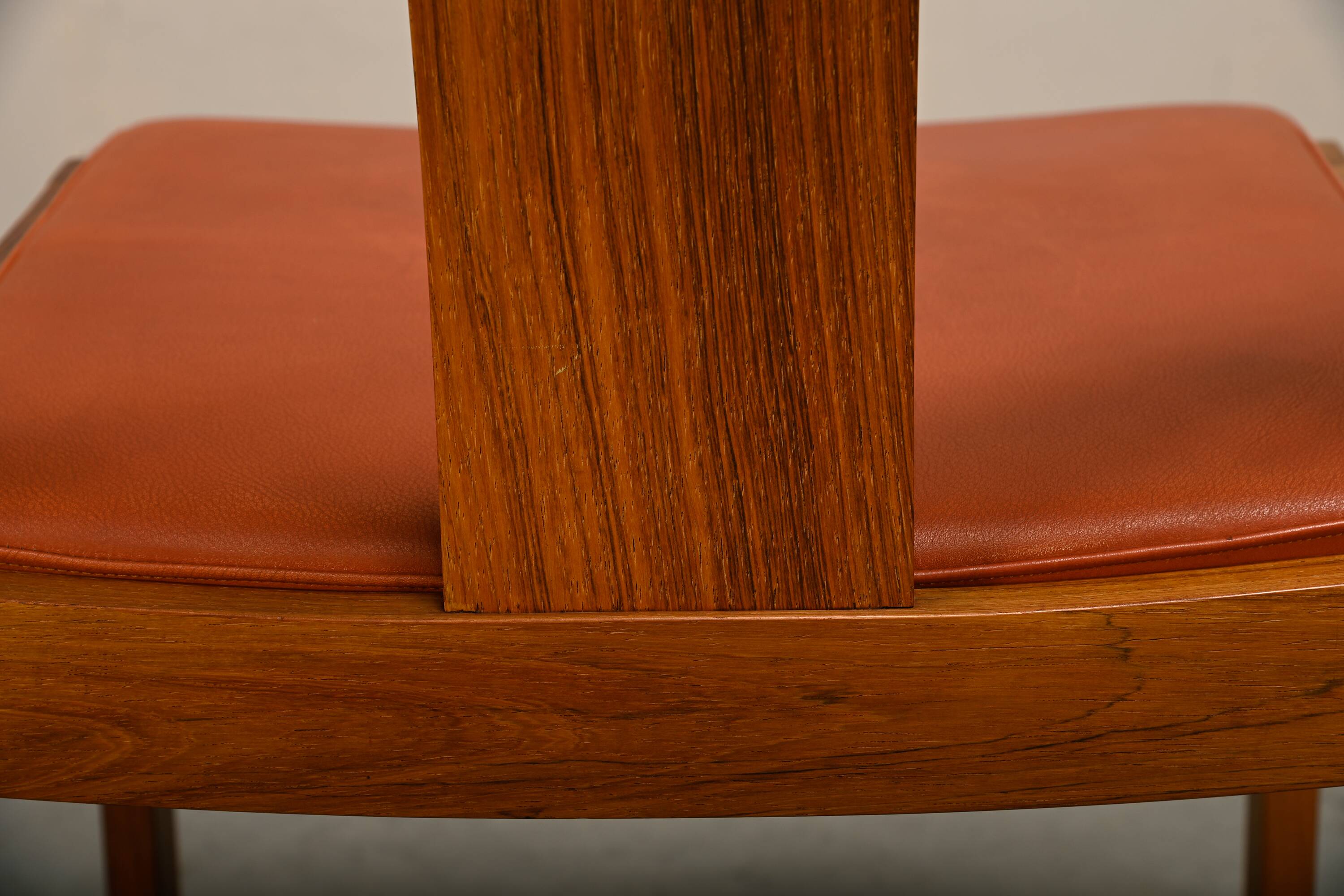 Steen Eiler Rasmussen Rosewood with leather dining chairs Model 700