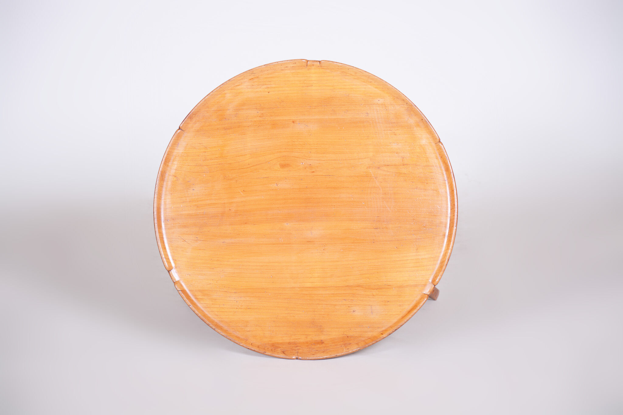 Brown mid century table - czechia 1950
