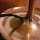 Lamp, Art Nouveau pocket, bronze noodle