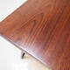 Midcentury danish rosewood dining table on bare steel box pin legs