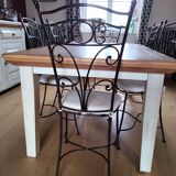 8 wrought iron chairs