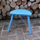 Tabouret tripode bleu