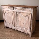 Patinated and sculpted buffet