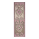 Vintage Turkish Oushak Handmade Wool Cotton Pink Runner Rug 294x283