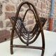 Vintage wicker magazine holder