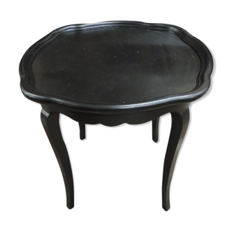 Table d'appoint relookée noire