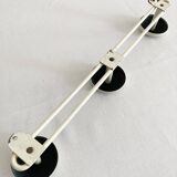 White metal wall coat rack, 1960s