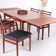 Table à manger extensible danoise en teck
